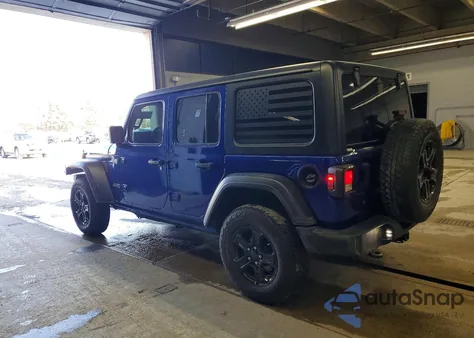 2020 Jeep Wrangler Unlimited Sport z USA, uszkodzony, nr VIN 1C4HJXDG1LW102926